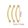 gold 30mm hole1.2mm [single 0.65g]