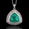 Emerald pendant with Chopin chain