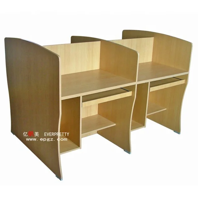 School Furniture Computer Classroom Computer Desk With CPU Holder