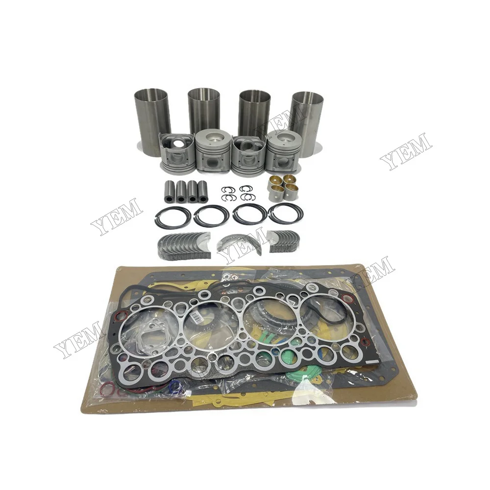 Overhaul Kit With Bearing Set Compatible for Mitsubishi 4D35 Engine Parts Best Quality 4