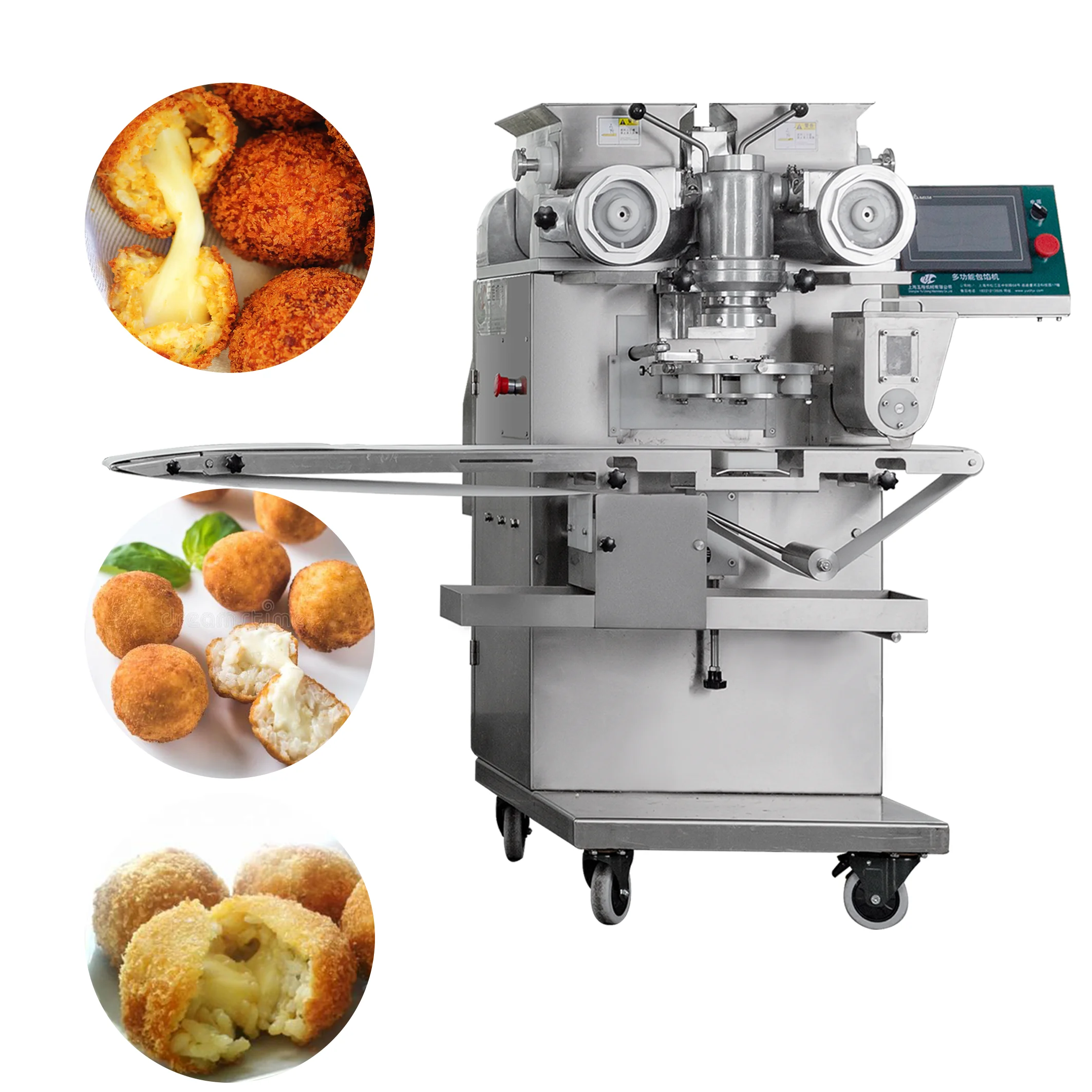 macchina automatica per la produzione di arancini di riso coxinha in vendita calda per la fabbrica