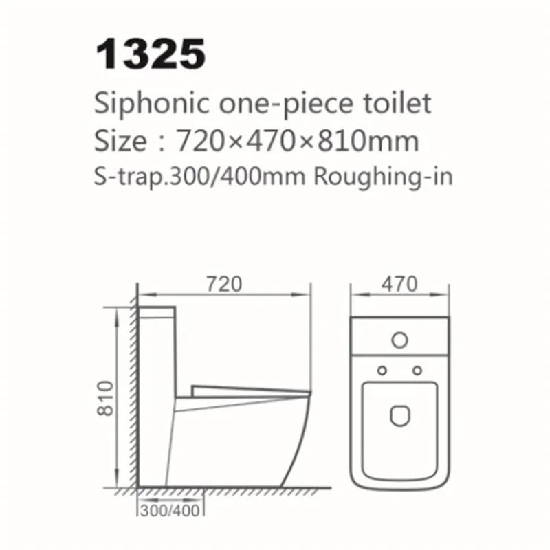 Chinese Big Floor Standing  Hotel Bathroom Wc Ceramic Siphonic One Piece Toilet For Sale