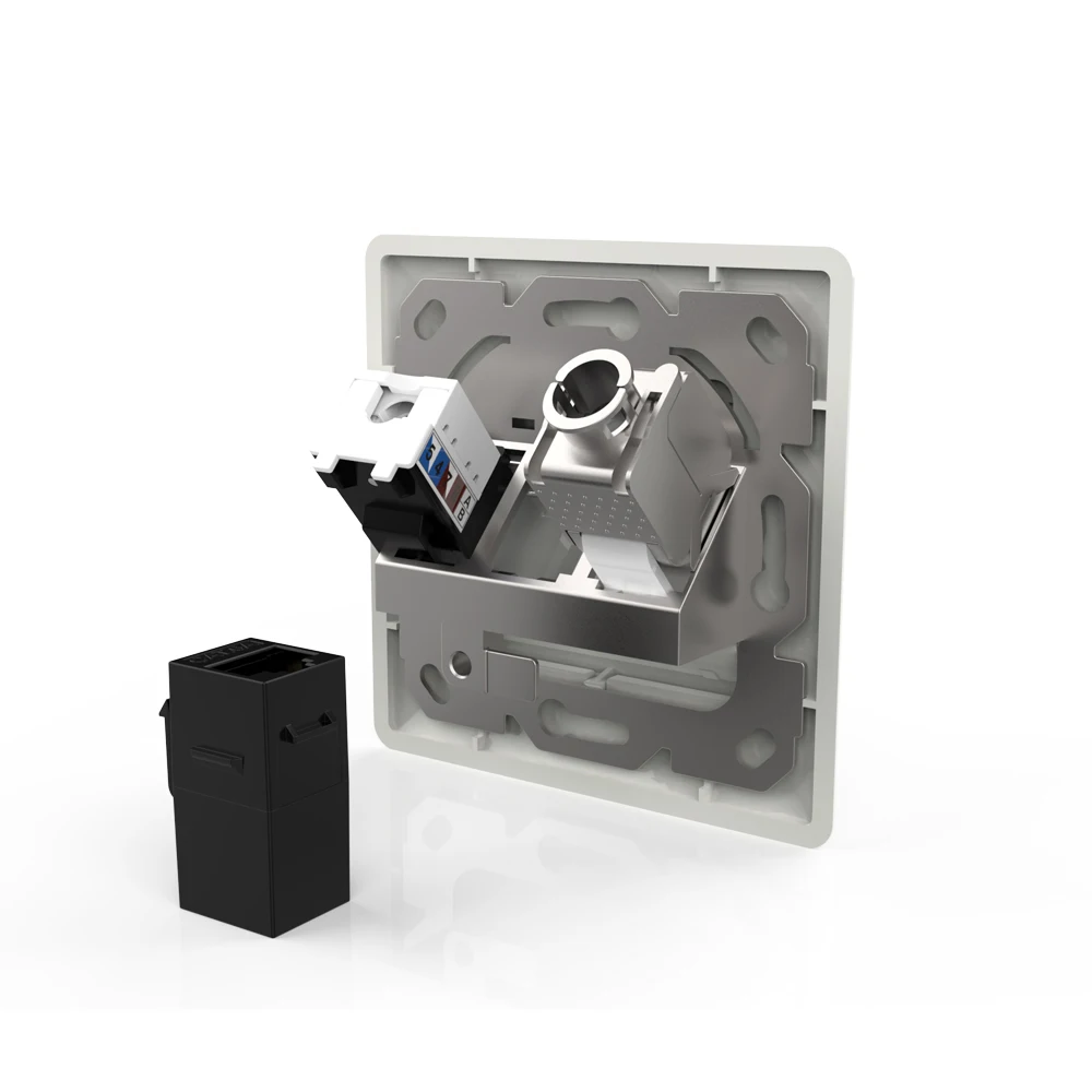 RJ45 Keystone Internet Panels Cable Connector Wall Plate Telecom Parts ...