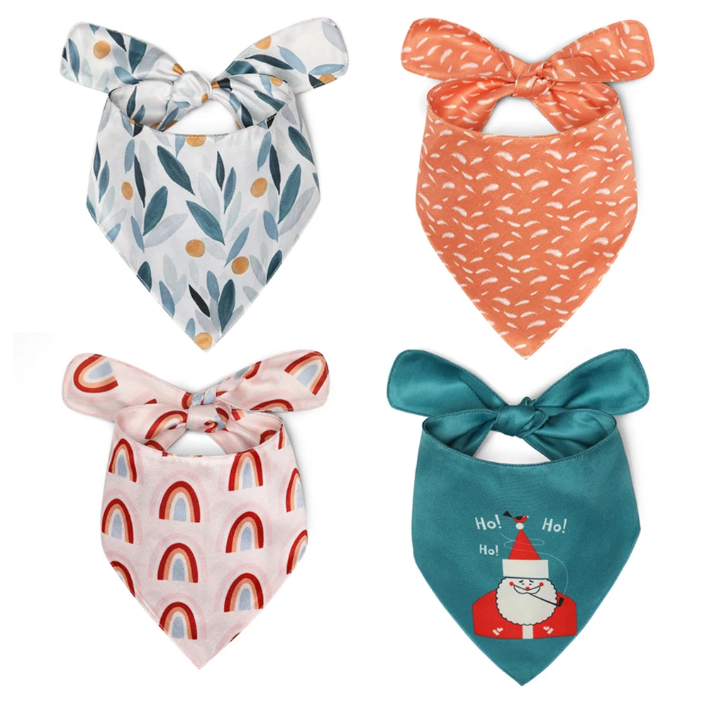 Wholesale Oem Bandanas For Dogs Dog Scarf Custom Printed Triangle Cute Bandana Dog Scarf