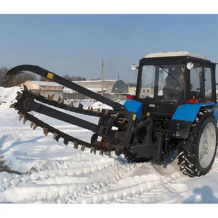 Factory Price Ditcher Crawler Rock Wheel Trencher Machine Easy Operate Trencher Machine Soil Pipeline Trencher