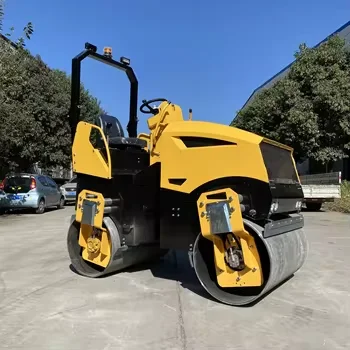 4 ton meaisín compactor vibratory druma beag dúbailte sorcóir bóthair mion asfalt leis an bpraghas is fearr