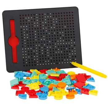 Desenho magnético Placa de xadrez Brinquedos com pontos Feijão Pen Driving  Beads pad Labirinto a bordo Graffiti Crianças Aprendizagem educacional  Presentes - AliExpress