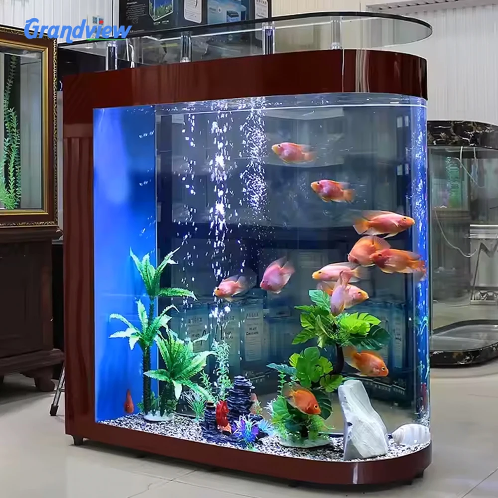 円筒形円形アクリル水槽クラゲ熱帯魚アクリル水族館| Alibaba.com