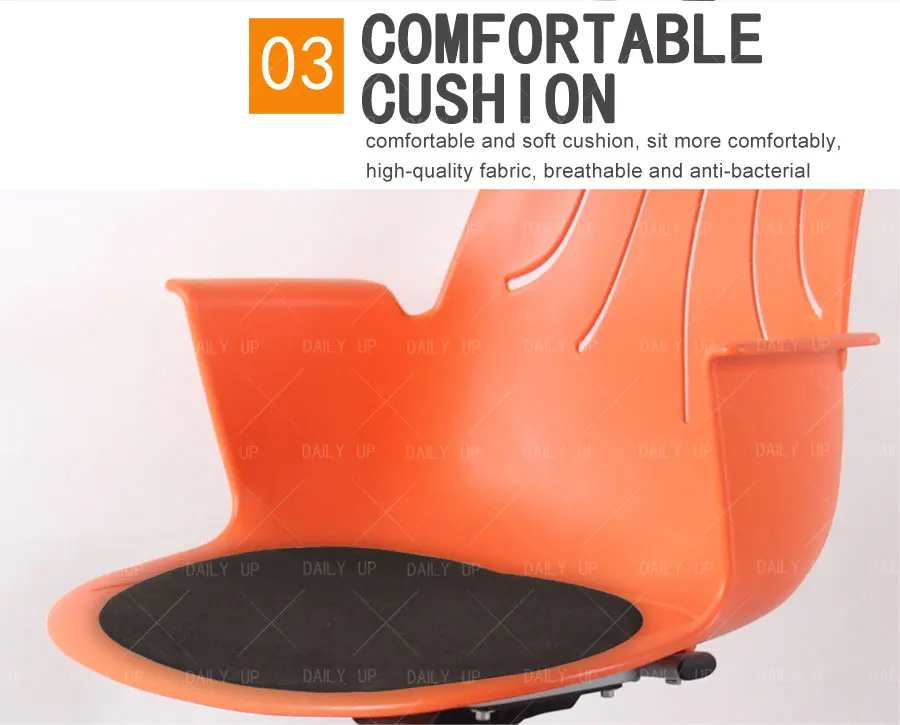 Professional Swivel Training Chair With Armrests For Student Adjustable Reading Chair With Huge Basket For Library Conference