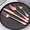 4pcs - rose gold