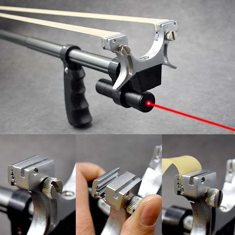 Fronde Chasse Pro Longue Portée Puissante avec Laser Bande