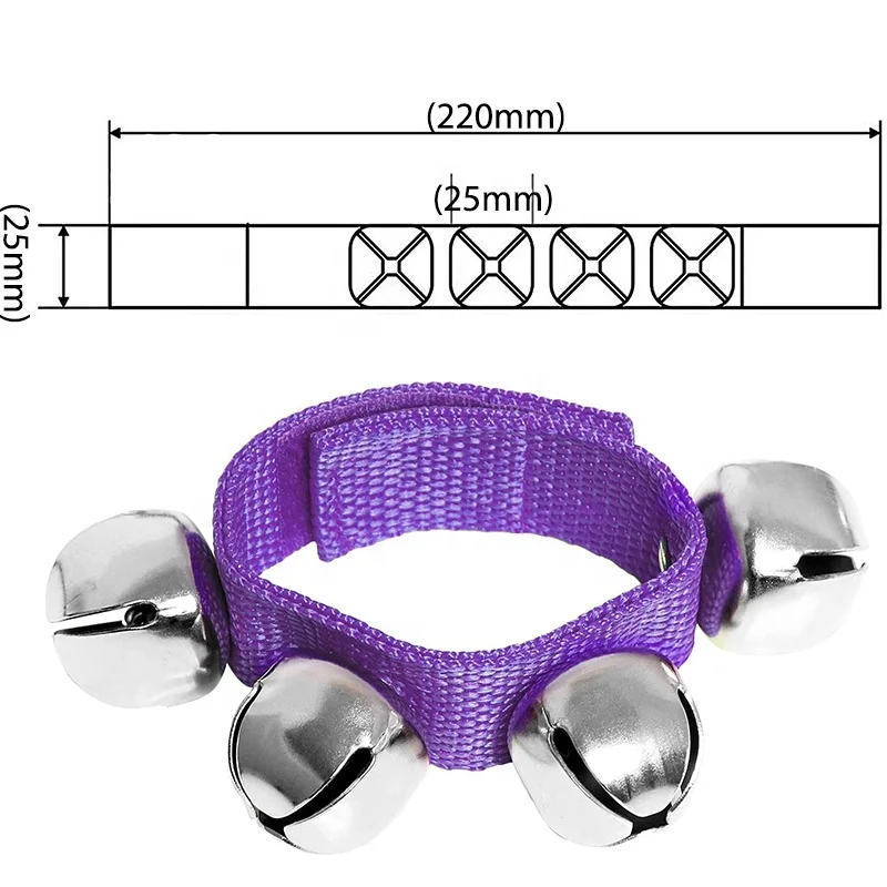 Колокольчики на запястье музыкальная игрушка колокольчики руку и лодыжку музыкальный инструмент перкуссионные подарки день рождения Рождественские