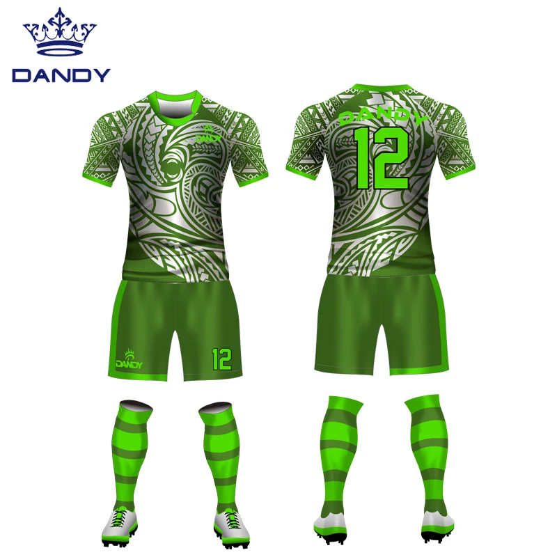 Custom Sublimation Pattern Rugby Uniforms Rugby Shirt and Shorts Rugby Kit