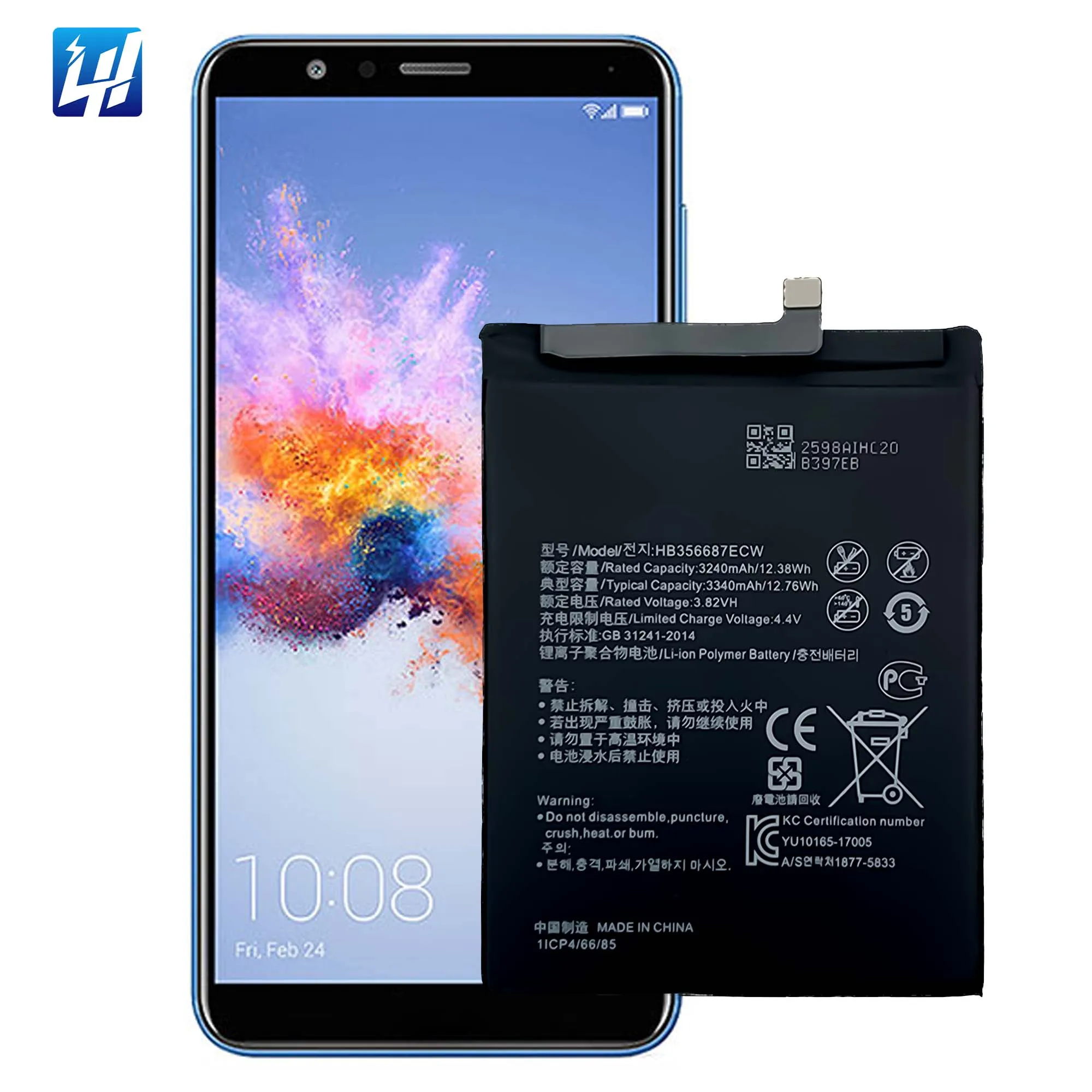 Bateria de celular nova edição 4e p30 lite, bateria original para