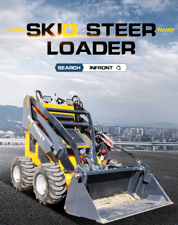 Infront Track Skid Steer Loader Mini Loader Skid Steer Yf380 Cheap