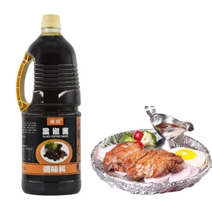 High Quality Hot Sale Soybean-Based Black Pepper Sauce Great for Cooking Packaged in Bottle