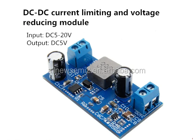 Hot Output 5V / 2.5A current limiting power supply module, input 4v-20v vehicle regulated power supply DC-DC step-down module