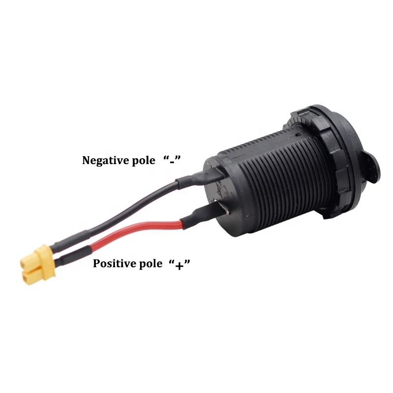 12v cigarette lighter positive negative Car Plug, Cigarette Lighter Connector 12V-24V On Off Switch Fuse for Vehicle for Car Electrical Products for Automotive for Automobile : Automotive 15Amp built Generic Cigarette Lighter Plug, 12V