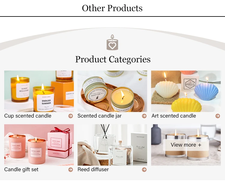 Luxury Aromatherapy Essential Oil Scented Dry Flower Candle Gift Set ...
