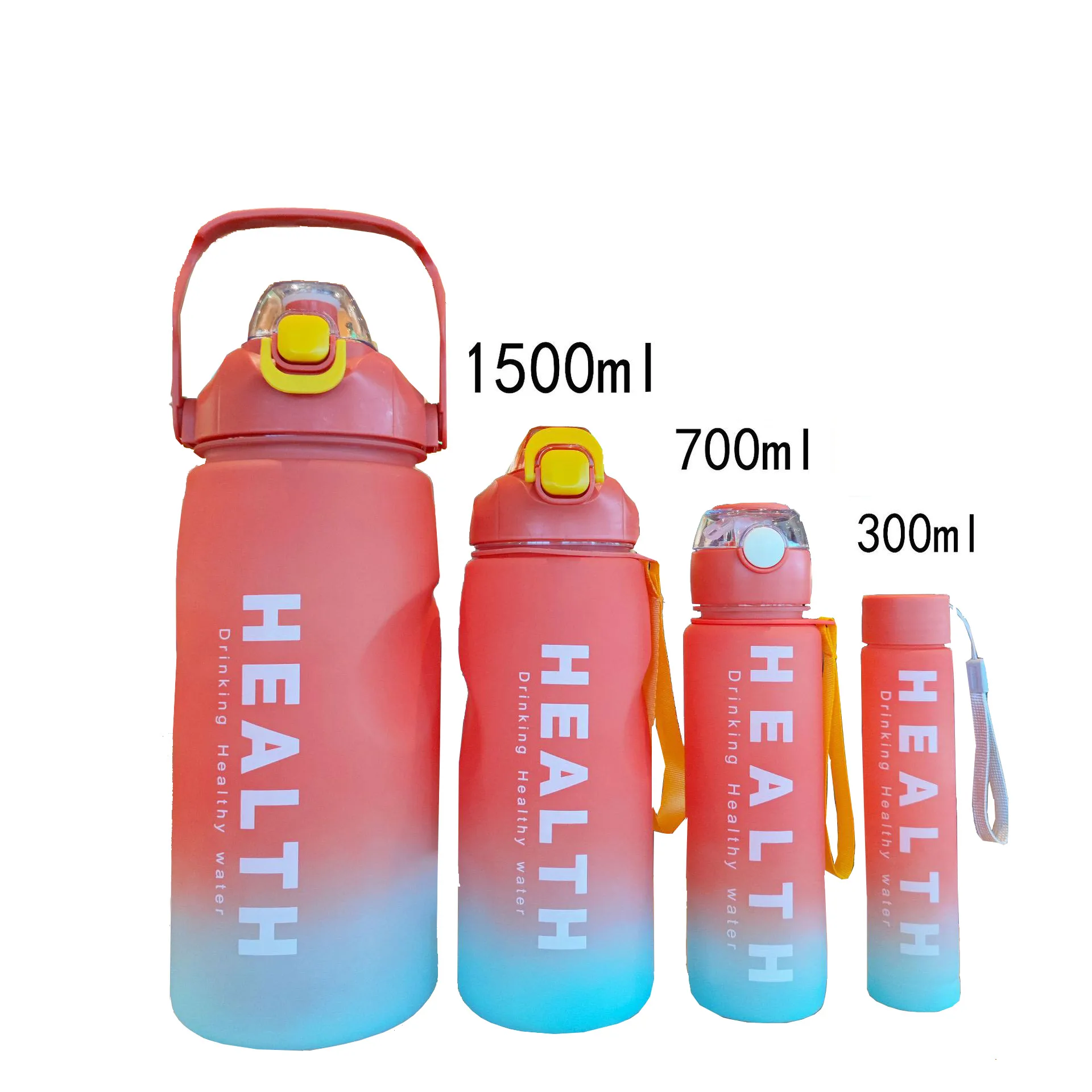 Custom 4 PCS in 1 Set 3.3L Gradient Color Motivational Hiking