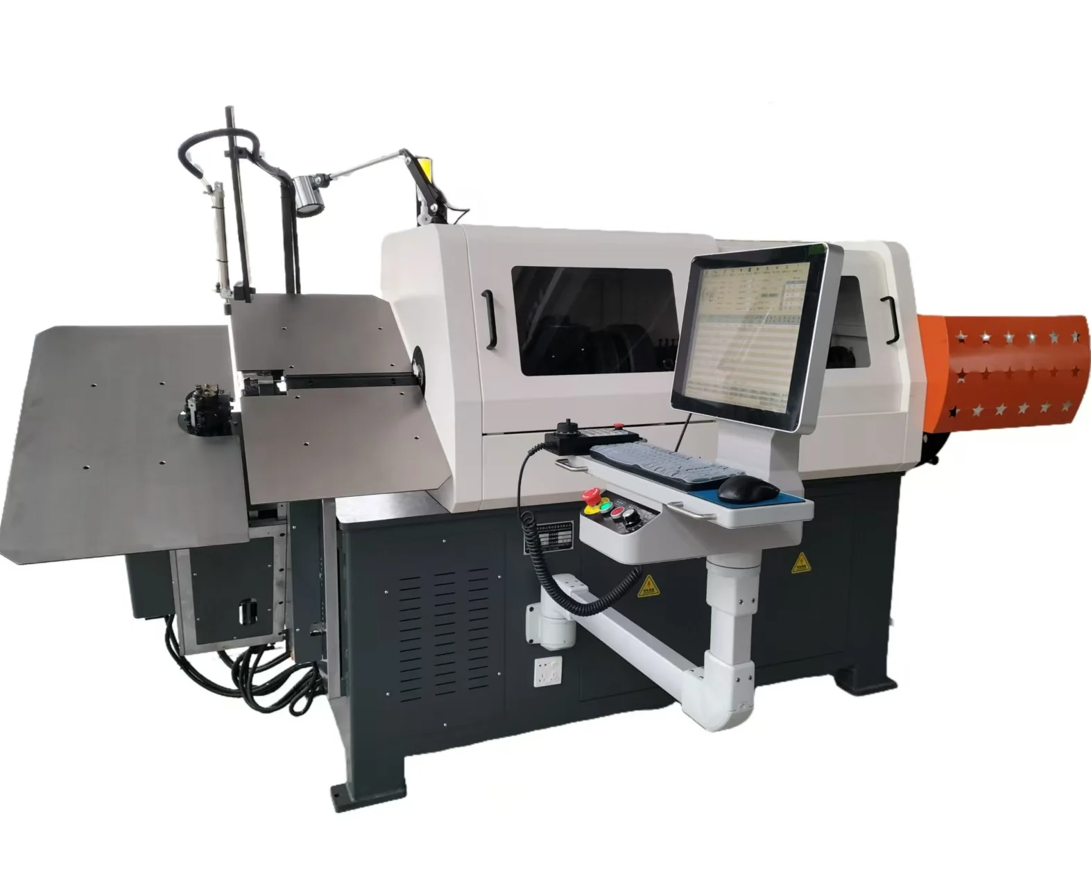 3D Wire Bending Machine CNC Wire Bender with 2-8MM Wire Size 10000.0mm Max Wire Feed and 17.4-21.6kw Power