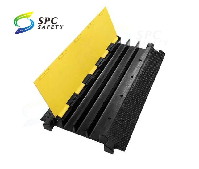 Тяжелый пол 3-канальный провод шланг шнур ПВХ Защитный Чехол резиновый скоростной удар рампа защита кабеля протектор кабеля