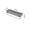 40CM - Transparent silver medium (with towel rack)