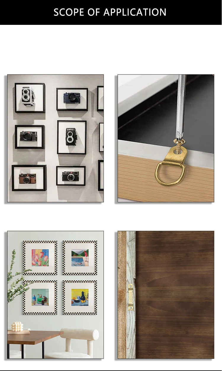 Wholesale D Rings Decor Picture Frames Hanger Hooks Universal Strong