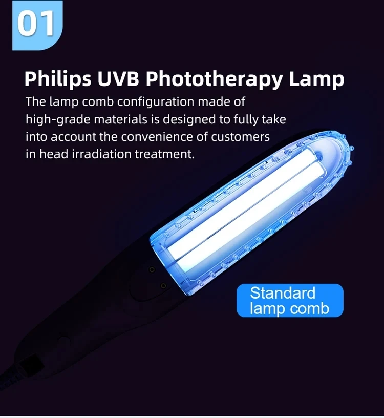 Uvb Lamp Uv Lamp Phototherapy Light Therapy Psoriasis 311nm Uvb Light Therapy Vitiligo Cream Treatment