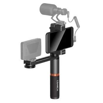 Comica CVM-R3 Smartphone Video Rig Hand Grip Handle Stabilizer Kit Compatible With Microphone for IPhone/Samsung/Huawei