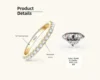 Moissanite 2mm + Certificato GRA Oro