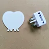 Acrílico en forma de corazón - 82.6x76.5x4mm - Enchufe británico