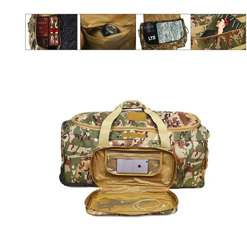 Best Selling Large Capacity Tactical Bag Heavy Duty Camouflage Duffel Bag Travel Sports Tactical Luggage Bag