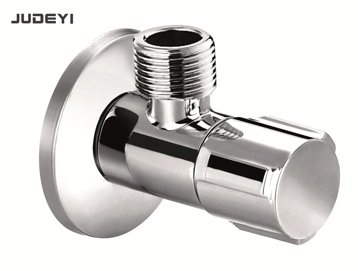 Стопорный клапан для воды, латунный угловой клапан для ванной комнаты, соединитель для унитаза, угловой клапан 1/2 дюйма