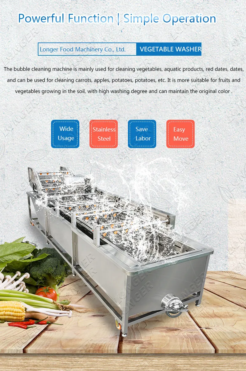 Industrial Fruit and Vegetable Washing Machine Dates Cleaning Machine for the Dates Cleaning