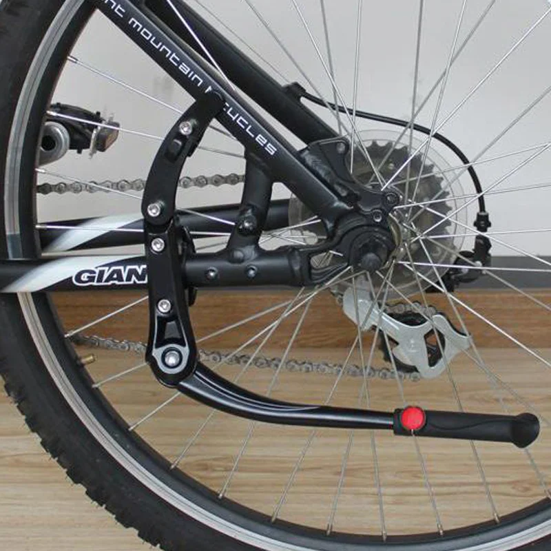 MTB- und Rennrad-Seitenstnder aus Aluminium, Verstellbar fr  24/26/27.5/29/700C Mountainbikes und Rennrder, Hinterbaustnder