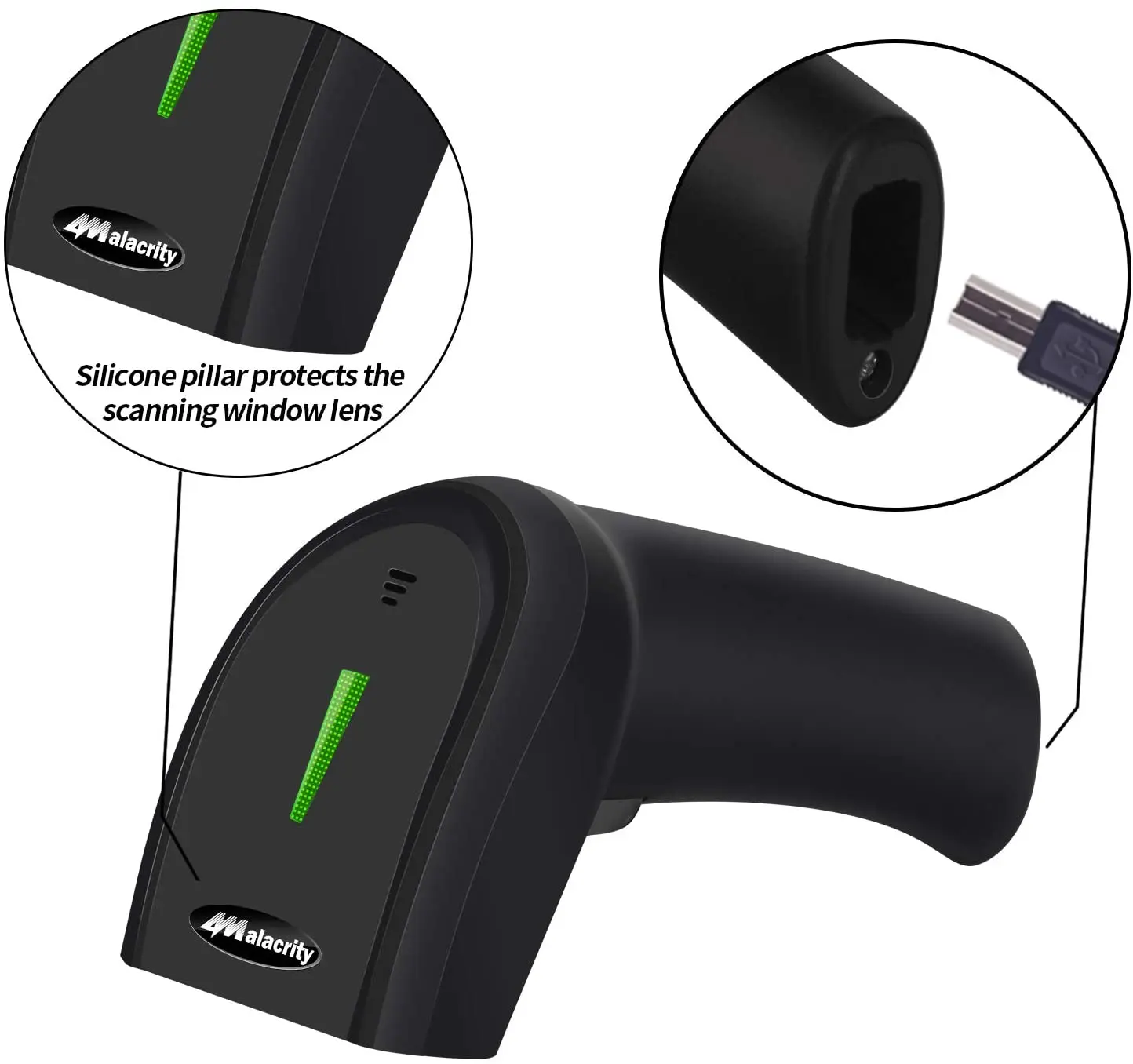 Source Symcode MJ-1400 CCD USB Wired Handheld Barcode Scanner on m 