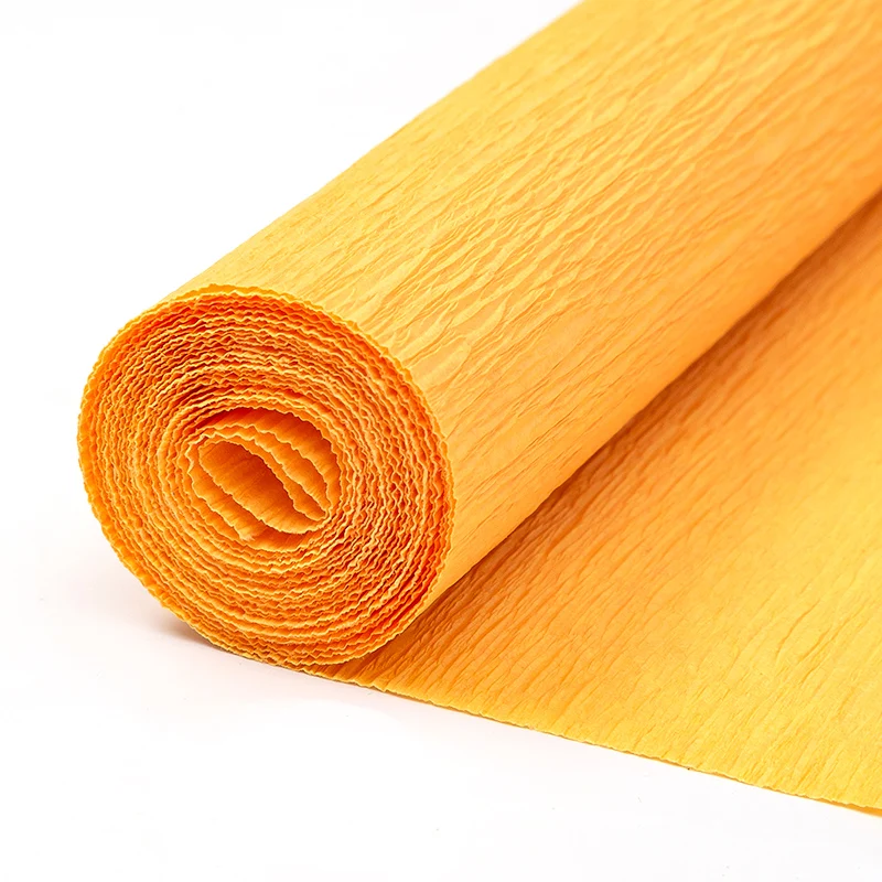 Extra Thickness Colorful Crepe Paper Roll Manufacturer for Gift Wrap Handcrafts