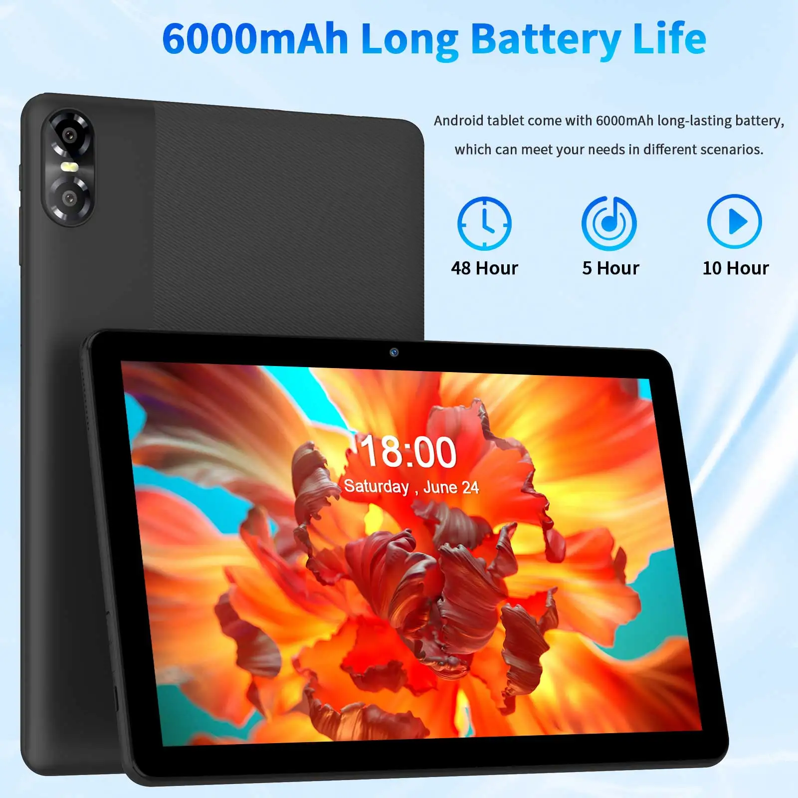 タブレット wi-fiモデル Android Netflix対応 6000mAh Amazon.co.jp: PUTTECH タブレット 10インチ wi-fiモデル