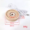 80mm round rubberwood