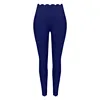 Midnight blue trousers (lace trim)