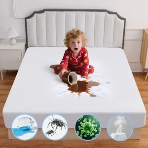 Waterproof Oeko-Tex Certified All-Season Polyester Terry Bed Mat Protector Antibacterial Hypoallergenic Mahjong Mat Style