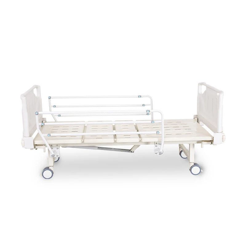 Direct Factory Manual Two-Function ICU Hospital Bed with Japanese Style Guardrail Premium Quality Product