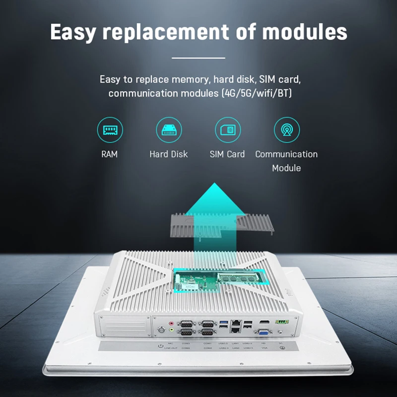 Новый дизайн съемный и легко заменяемый сенсорный экран промышленная компьютерная панель