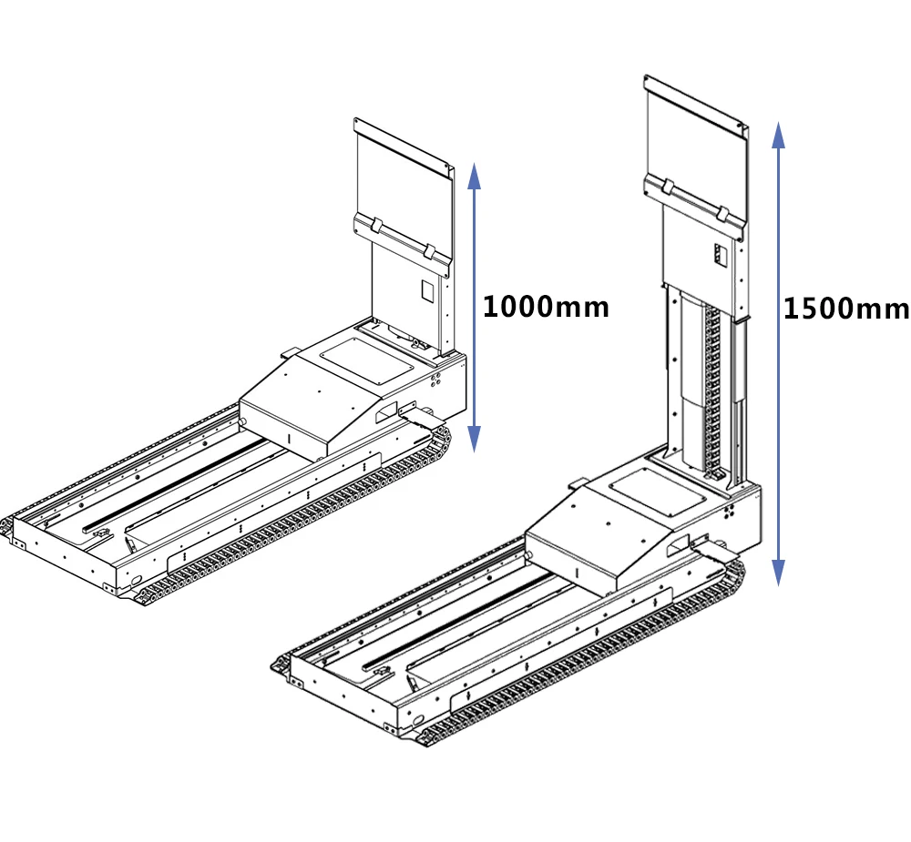 Height Adjustable Hidden Motorized Tv Mount Automatic Home Bedroom