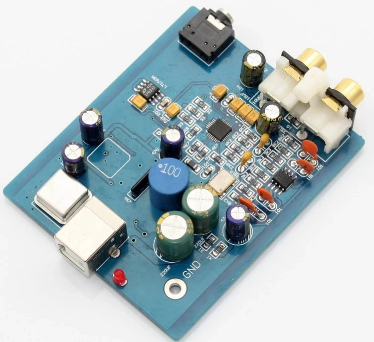 HIFI ES9018K2M SA9023 USB DAC Decoder Board External Sound Card Audio Amplifier Module