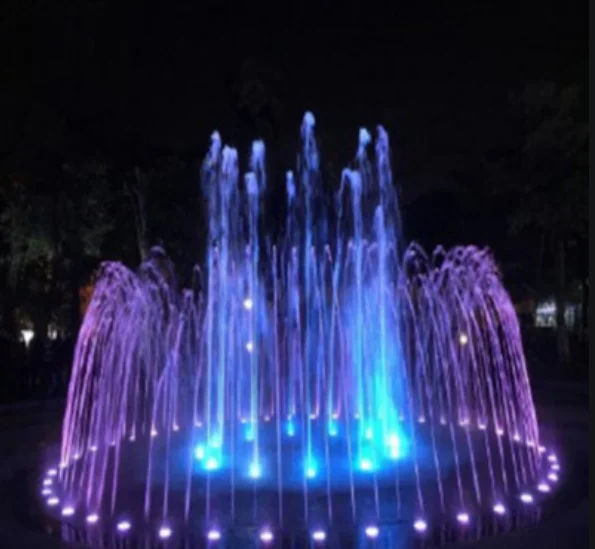 Stainless Steel Programmed Mini Petite Circular Pool Fuente Danza Garden Miniatura Court Yard Air Mancur Fountain