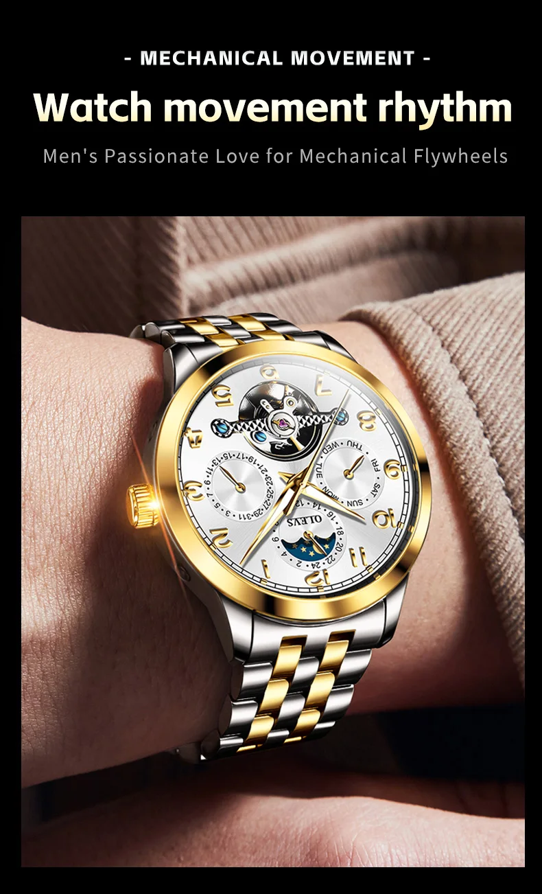 OLEVS 7018 Automatic Mechanical Watch description image 3