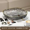 24CM gold-rimmed transparent gray