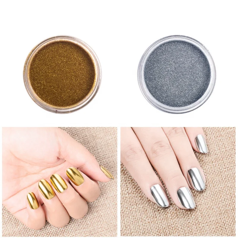 Silver Gold Chrome Nail Powder Pigment Special Magic Mirror